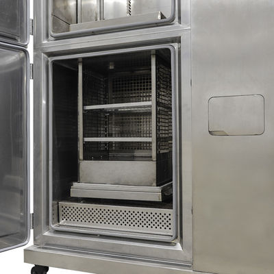 Cabinet de réservation de température élevée et basse de chambre d'essai de choc thermique de type LIYI 2 zones