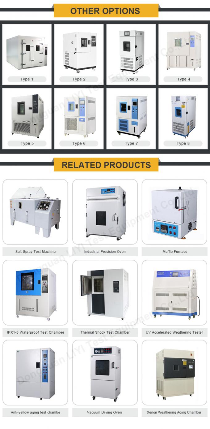 Chambre de la température de LIYI JIS C60068 150L Benchtop, chambre d'humidité de la température de LIYI 2