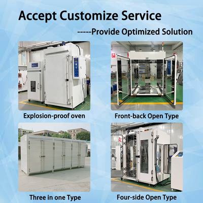 Cuisinier industriel pour le séchage de bouteilles en verre avec chariot pour les produits pharmaceutiques cosmétiques