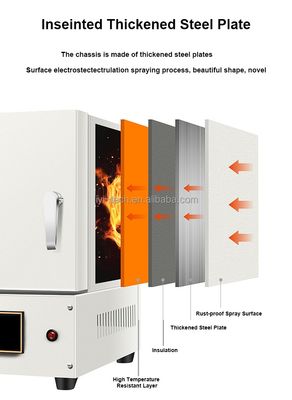 1200C Muffle Furnace for Lab with PID Controller and 12-Month Warranty