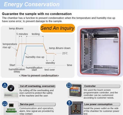 Liyi -70 à 150C en acier inoxydable constant à haute et basse température et humidité Test environnemental Chambres climatiques Prix